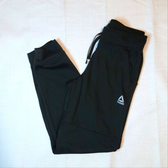 Reebok Black Athletic Joggers Size Medium - Picture 1 of 9